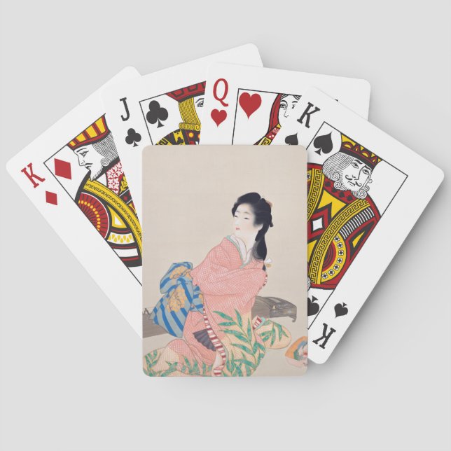 Daughter Miyuki (elegante japanische Dame, asiatis Spielkarten (Rückseite)