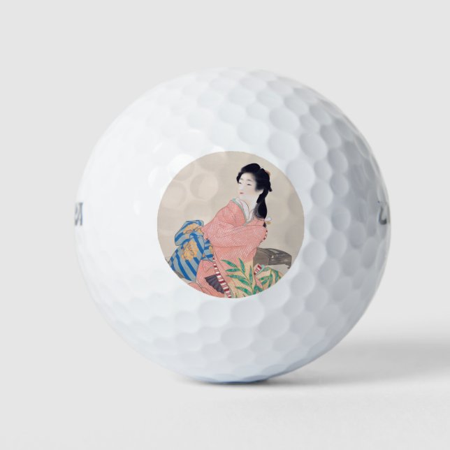 Daughter Miyuki (schöne japanische Frau) (asiatisc Golfball (Vorderseite)
