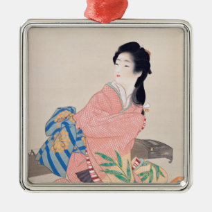 Daughter Miyuki (schöne japanische Frau) (asiatisc Ornament Aus Metall