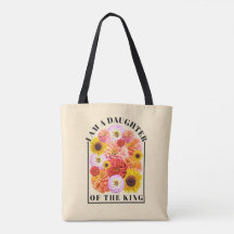 Daughter of The King Bible Verse Wildflower Faith