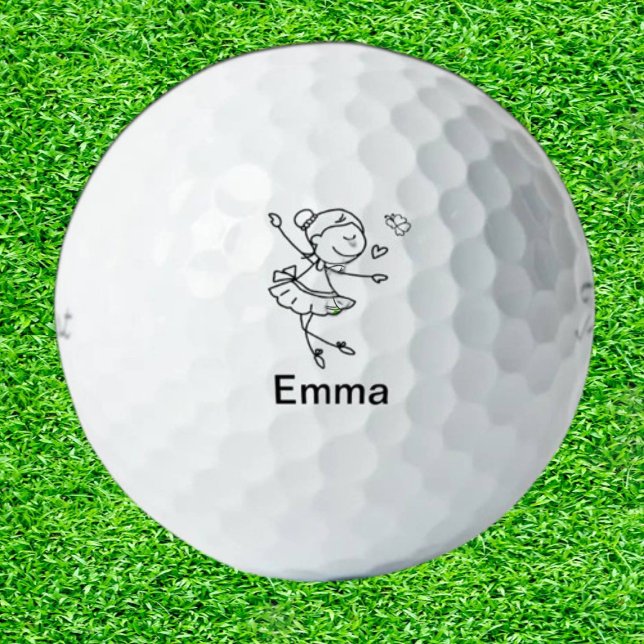 Daughter Personal Touch Doodle-Stick-Leute Golfball (Tee off with joy—Doodle your perfect moments)