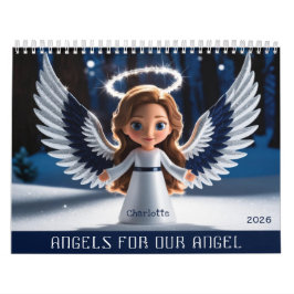 Daughter Personalisiertes Foto und Name 2026 Engel Kalender