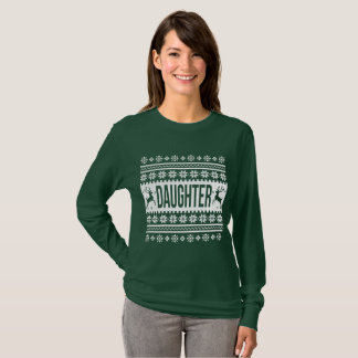 Daughter Shirt Ugly Christmas Sweater Girl Shirt