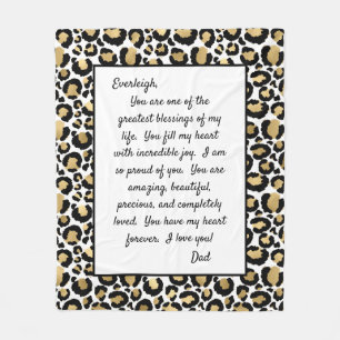 Daughter Stolz auf dich Fleecedecke