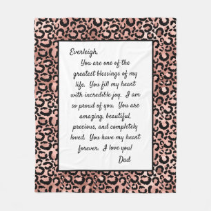 Daughter Stolz auf dich Fleecedecke