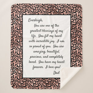 Daughter Stolz auf dich Sherpadecke