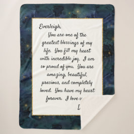 Daughter Stolz auf dich Sherpadecke