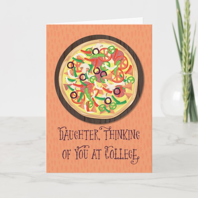 Daughter Thinking bei Uni Pizza Karte (Vorderseite)