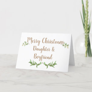 Daughter und Boyfriend Green Verlasst Weihnachten