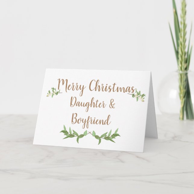 Daughter und Boyfriend Green Verlasst Weihnachten (Vorderseite)