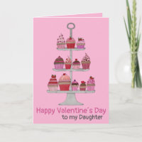 Daughter Valentine's Cupcakes benutzerdefinierbare