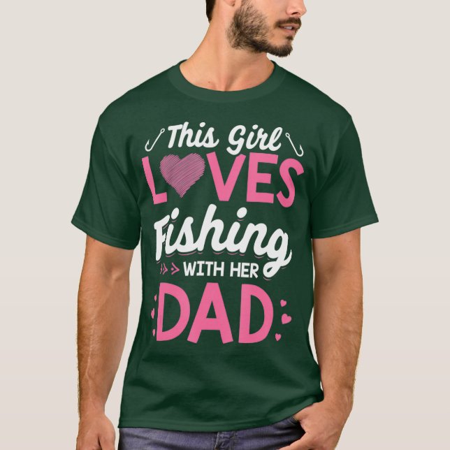 Daughter Vater-Tochter passt Angeln T-Shirt (Vorderseite)