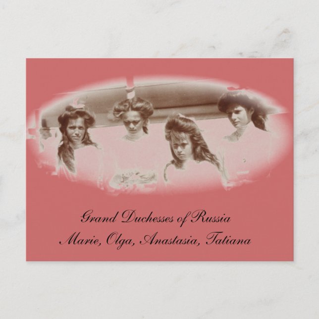Daughters Tsar OTMA Romanov Russland #267 Postkarte (Vorderseite)