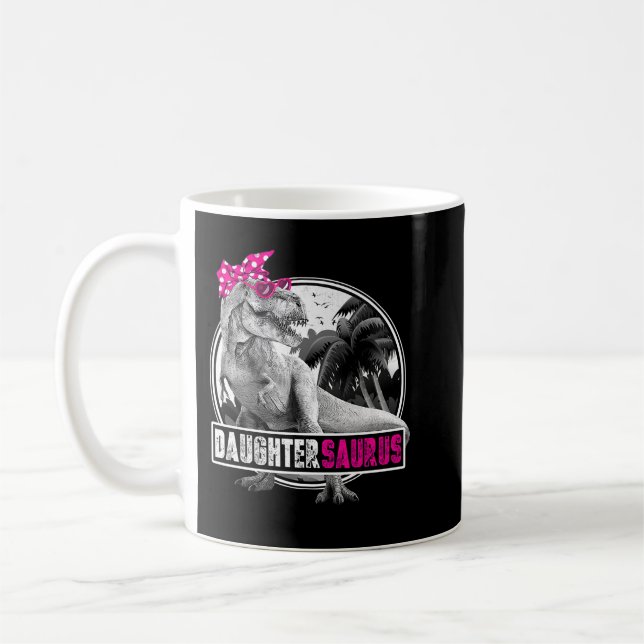 Daughtersaurus T Rex Tochter Dinosaur Matching Fa Kaffeetasse (Links)