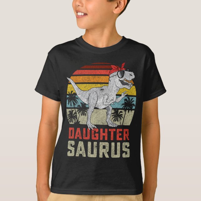 Daughtersaurus TRex Dinosaur Daughter Saurus Famil T-Shirt (Vorderseite)