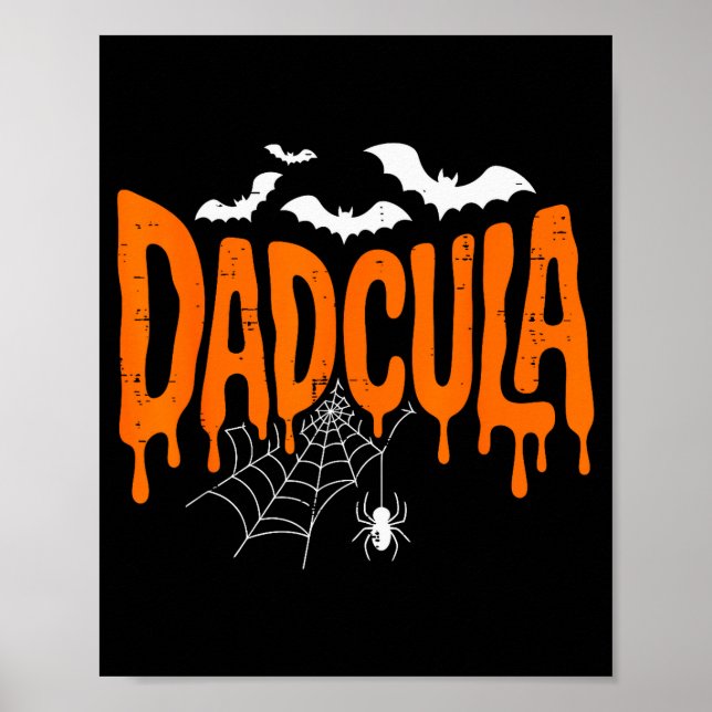 Daula Lustiger Halloween-Vater-Kostüm-Sder-Flederm Poster (Vorne)