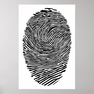 Daumen-Fingerabdruck  Poster