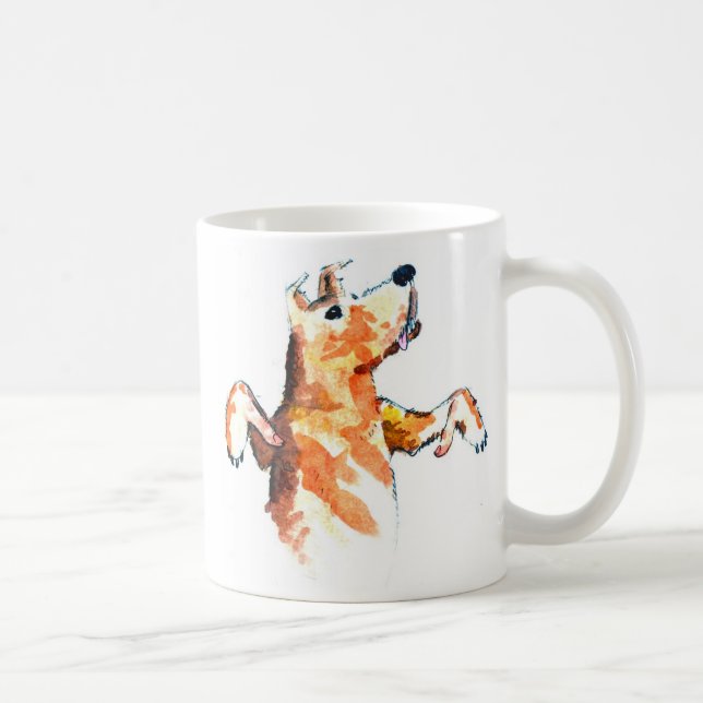 Daumen für HundeTasse Kaffeetasse (Rechts)