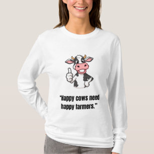 Daumen hoch Kuh – Lustiges Cartoon-T-Shirt T-Shirt