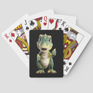 Daumen hoch T Rex Spielkarten