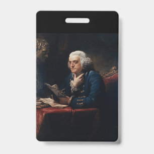 Daumen-Porträt, Benjamin Franklin Gründervater Ausweis