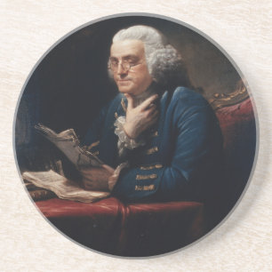 Daumen-Porträt, Benjamin Franklin Gründungsvater Getränkeuntersetzer