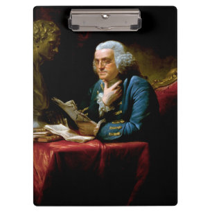 Daumen-Porträt, Benjamin Franklin Gründungsvater Klemmbrett