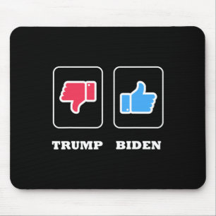 Daumen Runter Für Trump Und Daumen Hoch Für J. Bid Mousepad