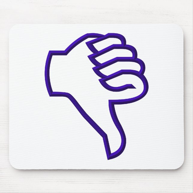 Daumen runter mousepad (Vorne)