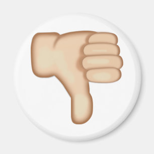 Daumen unterzeichnen unten Emoji Magnet