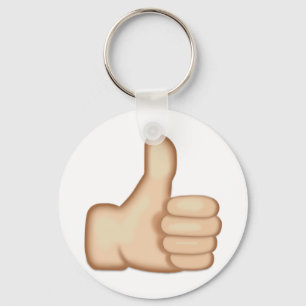 Daumen Up Zeichen Emoji Schlüsselanhänger