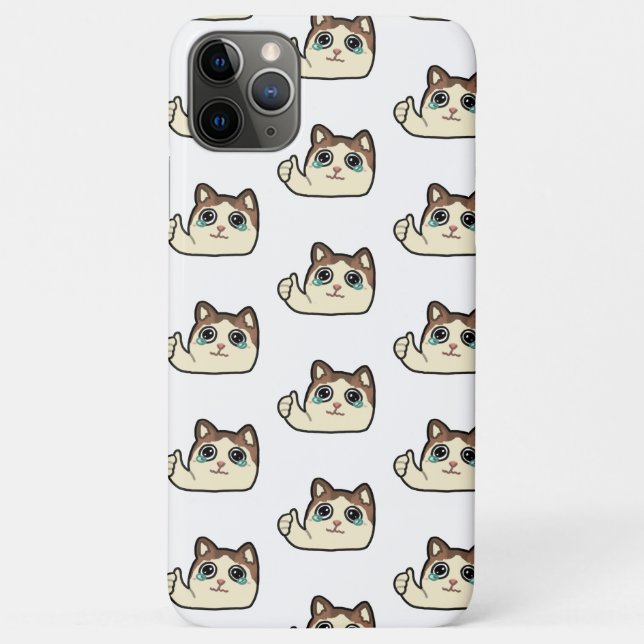 Daumen weinende Katze hoch Case-Mate iPhone Hülle (Rückseite)