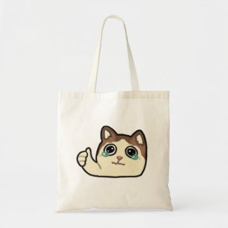 Daumen weinende Katze hoch Tragetasche