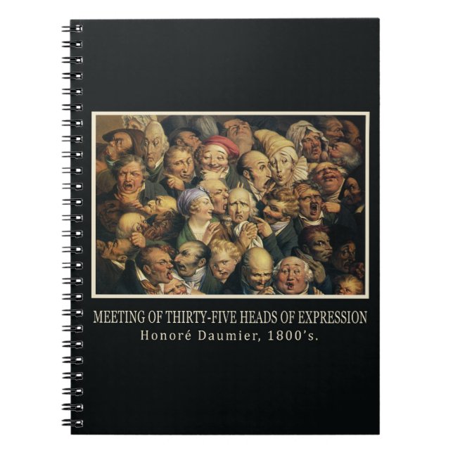 Daumier's Expressions Notebook Notizblock (Vorderseite)