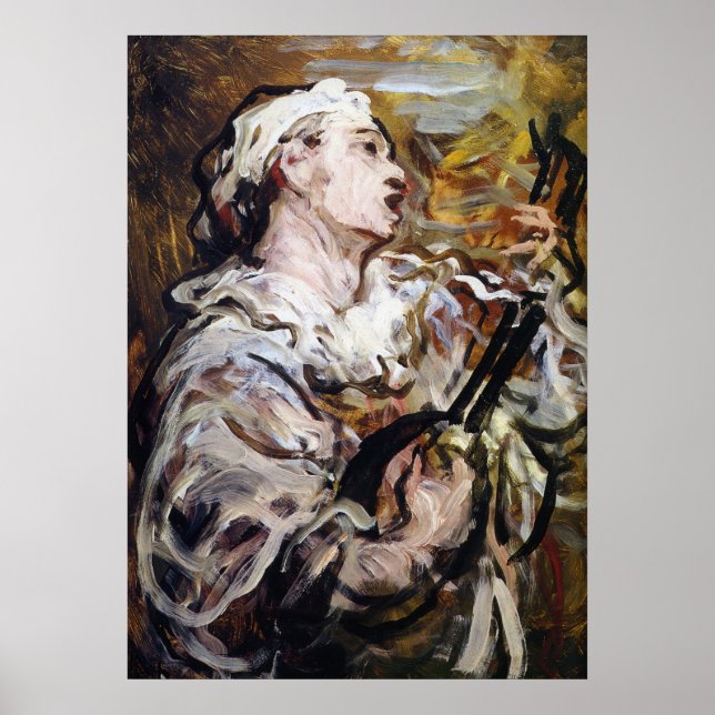 Daumier's Pierrot Art Poster (Vorne)