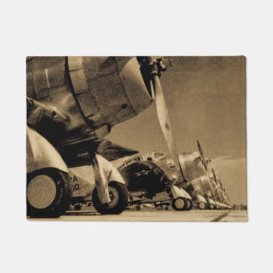 Dauntless Bomber-Flugzeuge Weltkrieg-Douglas SBD Fußmatte