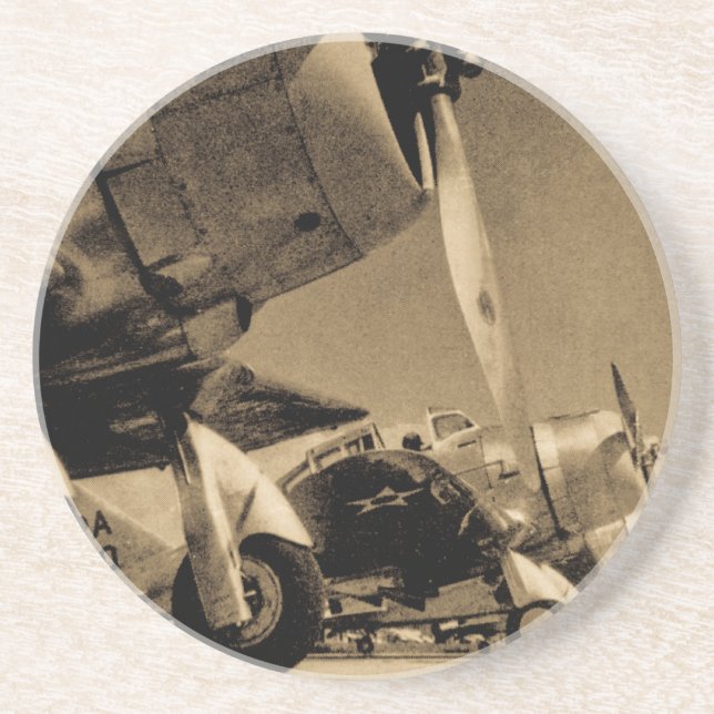 Dauntless Bomber-Flugzeuge Weltkrieg-Douglas SBD Getränkeuntersetzer (Vorne)