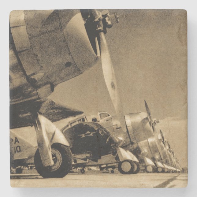 Dauntless Bomber-Flugzeuge Weltkrieg-Douglas SBD Steinuntersetzer (Vorderseite)