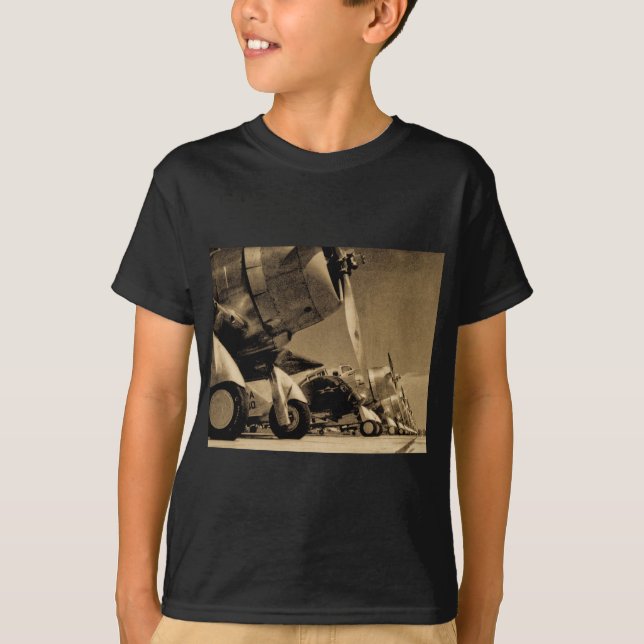 Dauntless Bomber-Flugzeuge Weltkrieg-Douglas SBD T-Shirt (Vorderseite)