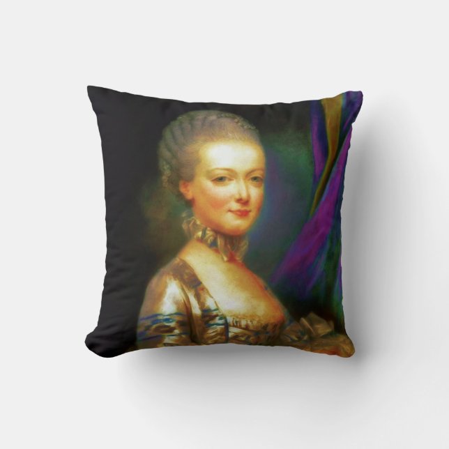 Dauphin-französisches schickes Barock Kissen (Vorderseite)