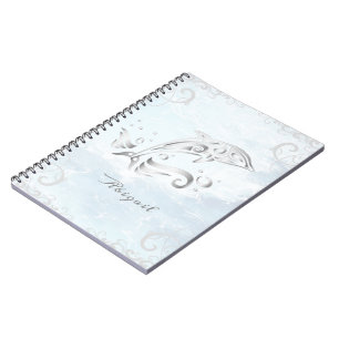 Dauphin gris Carnet personnalisé