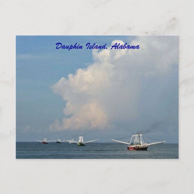Dauphin Island, Alabama Postkarte (Vorderseite)
