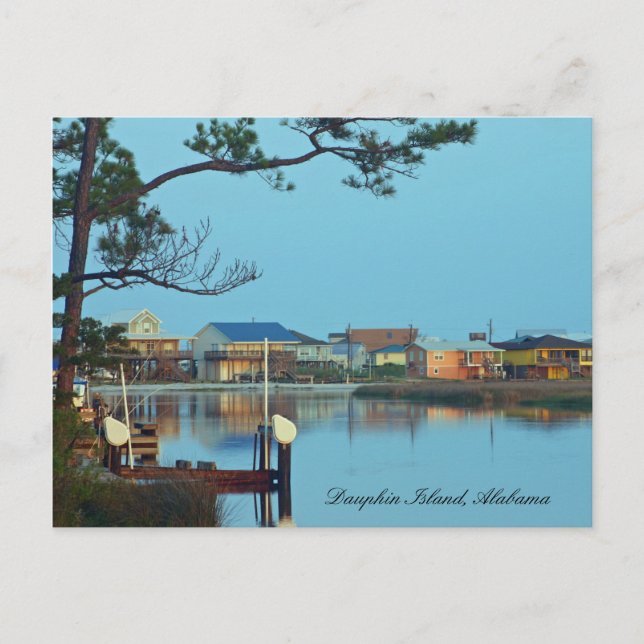 Dauphin Island, Alabama Postkarte (Vorderseite)