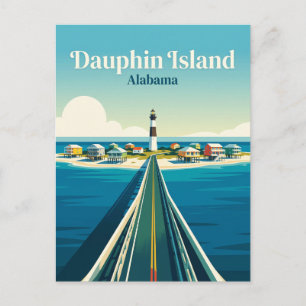 Dauphin Island USA Postkarte