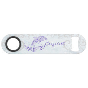 Dauphin violet Ouverture de bouteille personnalisé