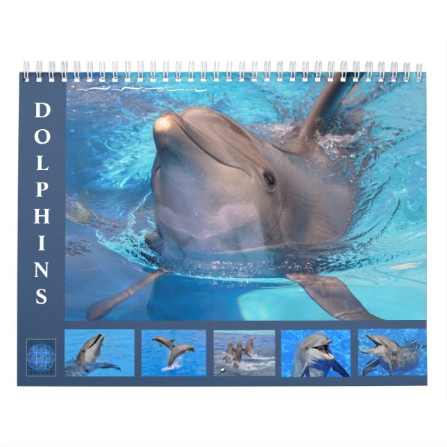 Dauphins de verdure calendrier 12 mois (Protection)