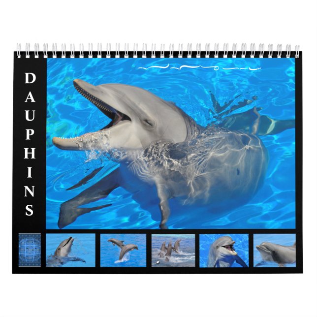 Dauphins de verdure calendrier 12 mois (Protection)