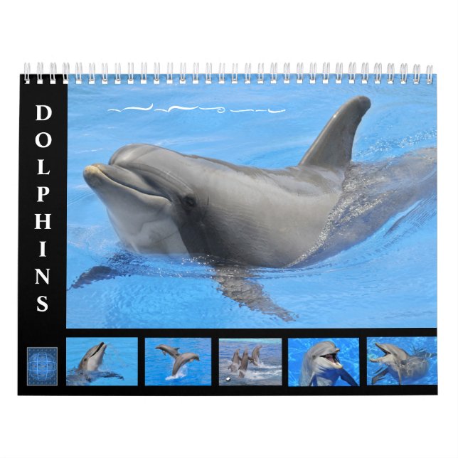 Dauphins de verdure calendrier 12 mois (Protection)