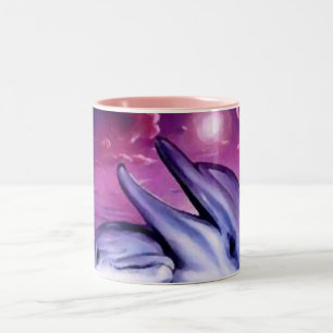 Dauphins zu l´huile posters zweifarbige tasse