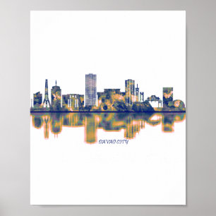 Davao City Skyline Poster